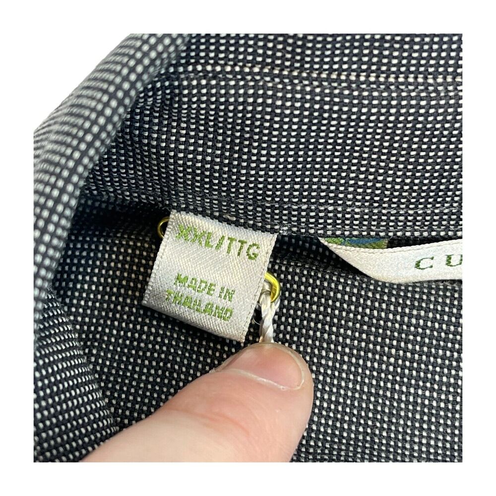 Cutter & Buck Shirt Men's 2XL Blue Polka Dot Long Sleeve Classic Fit Button-Up - Picture 4 of 9